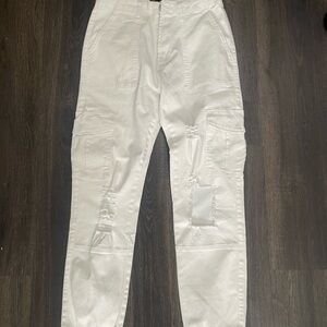 Fashion Nova Women's White Skinny Jeans